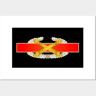 US Army Field Artillery Combat Artilleryman Badge wo Txt Posters and Art